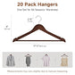 Wooden Coat Hangers (20 Count)