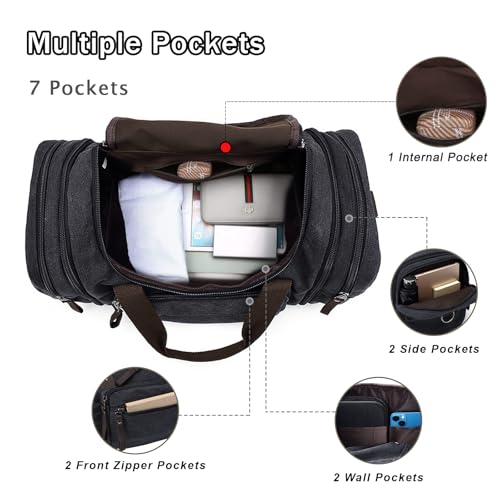 40L Canvas Duffle Bag for Men