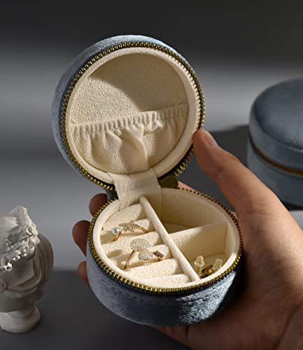 Plush Velvet Travel Jewelry Box