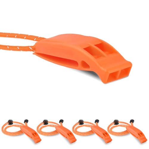 4 Pack Emergency Whistles