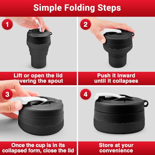 Collapsible Protein Shaker Bottle