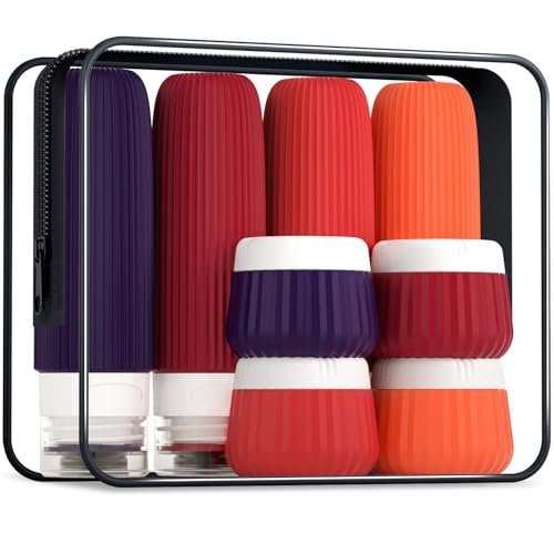 Travel Bottles for Toiletries 8 Pack (8 Count)