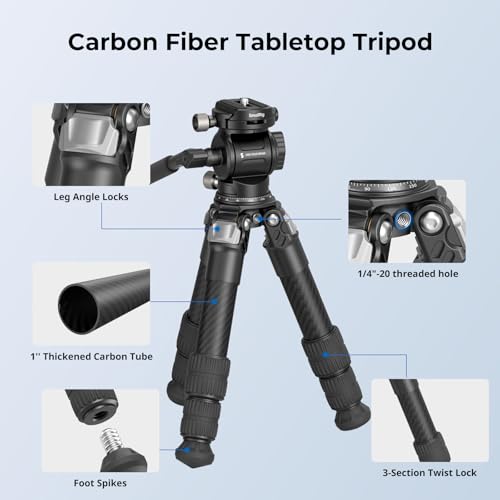 Carbon Fiber Tabletop Tripod Kit