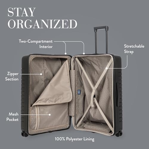 B Y Ulisse Checked Luggage with Spinner Wheels