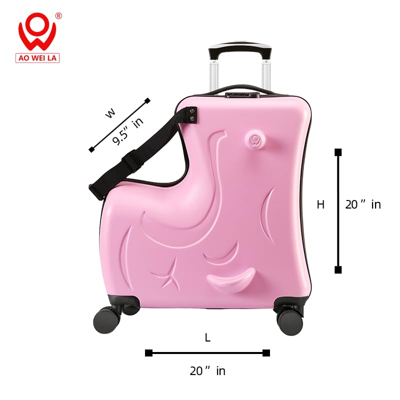 Kids Ride On Suitcase with Wheels