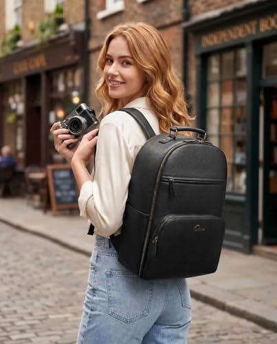 Camera Backpack Classic PU Leather for DSLR