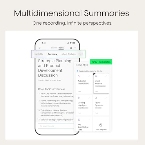 Note AI Voice Recorder Transcribe Summarize