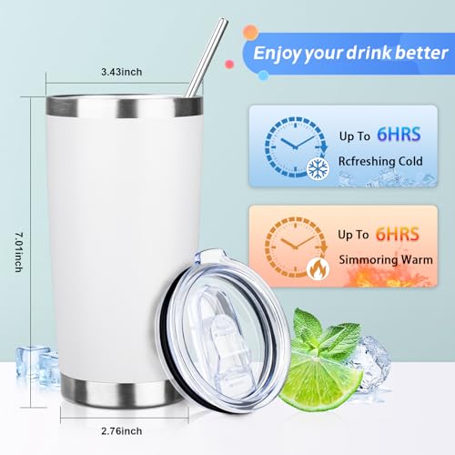 20oz Tumbler with Straw and Brush