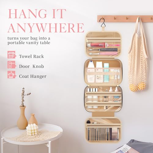 Hanging Travel Toiletry Bag Women Men Essentials Black