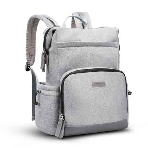 Neoprene Diaper Bag Backpack with Changing Pad