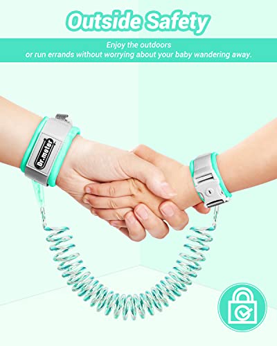 2 Pack Toddler Safety Leash with Key Lock Anti Lost Wrist Link