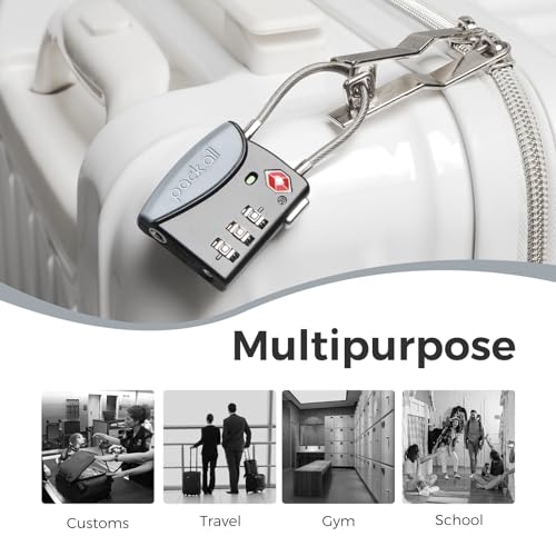 TSA Approved Travel Luggage Locks (4 Count)