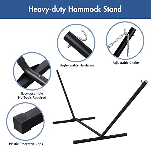Patio Hammock with Stand 12FT Included for Outside