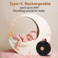 Portable Sound Machine Mini White Noise Machine Baby Shushing Brown Noise Machine with 30 Soothing Sounds for Kids Adults Dogs Auto