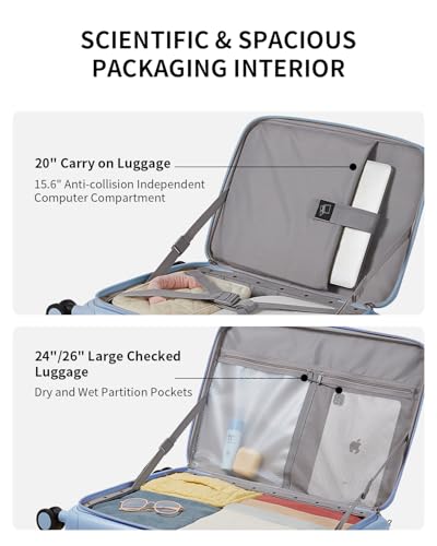 Expandable Top Opening Carry On Luggage Airline Approved