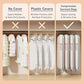 4 Pack 54" Garment Bags for Hanging Clothes (4 Count)