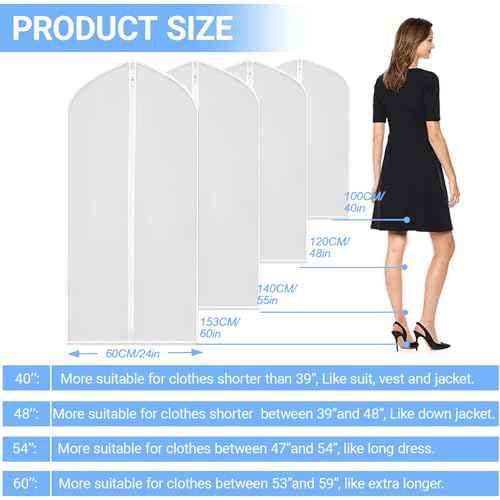 Suit Bags for Closet Storage Garment Bag (12 Count)