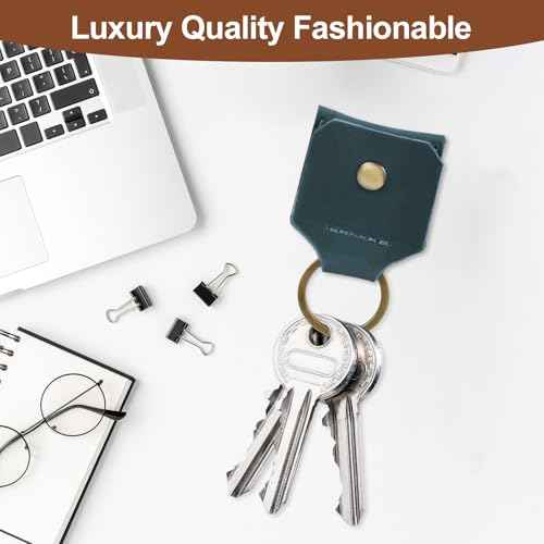 Genuine Leather SD Card Holder Keychain
