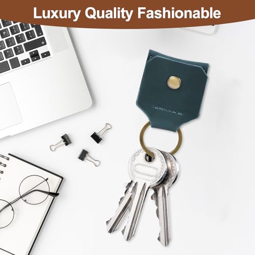Genuine Leather SD Card Holder Keychain