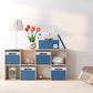 Fabric Storage Bins with Lid 6 Pack