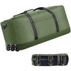 120L Foldable Rolling Duffel Bag with 3 Wheels