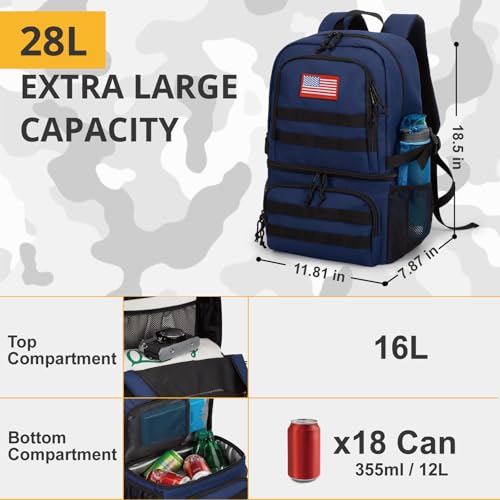 Tactical Double Deck Cooler Backpack for Men