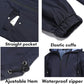 Men's Lightweight Rain Jacket Elastic Drawstring Long Raincoat Men Waterproof