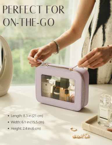 Clear Makeup Bag with Zipper (2 Count)