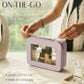 Clear Makeup Bag with Zipper Women Travel Toilrty Bag Purple Medium