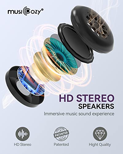 Sleep Headphones Bluetooth 5.4 Sleep Mask with HD Sound