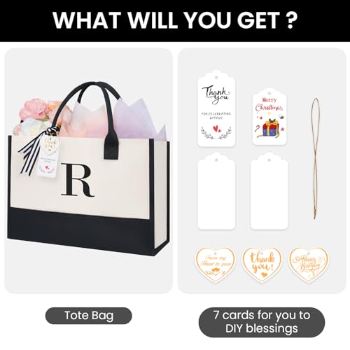 Initial Tote Bag