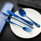 Travel Utensils Set Stainless Steel with Carrying Case
