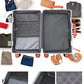 24 Inch Checked Luggage with Leather Handle