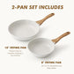 Ceramic Nonstick Frying Pan Skillets (2 Count)