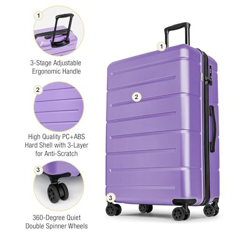 Luggage Sets 3 Piece Hardshell 20" (3 Count)