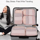 6 Set Space Saving Compression Packing Cubes Lightweight Packing Cube Pink