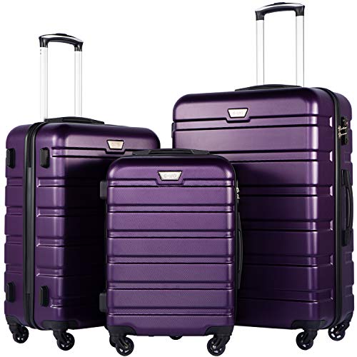 Luggage Set Lightweight Durable Hardshell (3 Count)