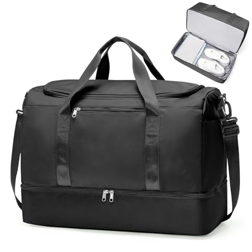 Travel Duffle Bag with Shoes Compartment
