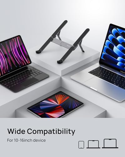 Ultra Compact] Foldable & Portable Laptop Stand for Desk