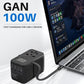 100W GaN Universal Travel Adapter with USB