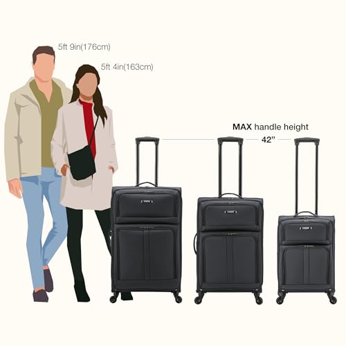 Anzio Softside Expandable Luggage with Spinner Wheels