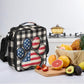 Paw Flag Check Kids Lunch Box for Girls Boys Reusable Insulated Lunch Bag for Kids Toddler Thermal Cooler Spacious Lunchbox with Shoulder Strap Lunchbag for School Work Picnic (print 1)