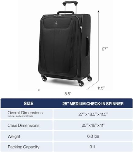 Maxlite 5 Softside Checked Luggage Spinner