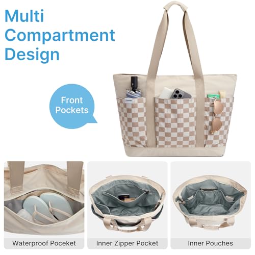 Beach Bag Waterproof Beach Tote Pool Bags for Women