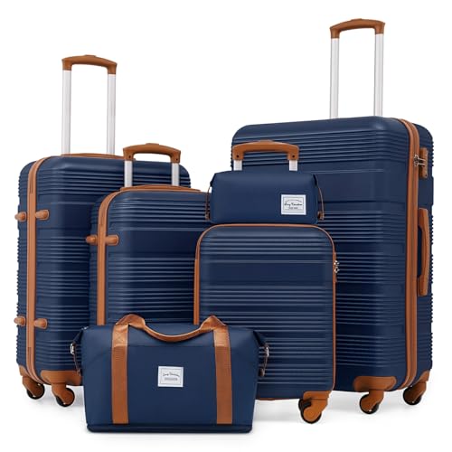 Luggage Sets with Spinner Wheels (6 Count)