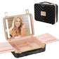 Travel Makeup Train Cases with Lighted Mirror 3 Color Setting