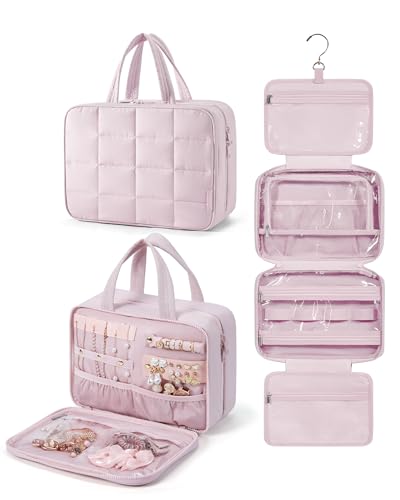 Travel Toiletry Bag with Jewelry Organizer