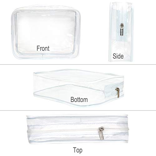 6 Packs Clear Makeup Bags