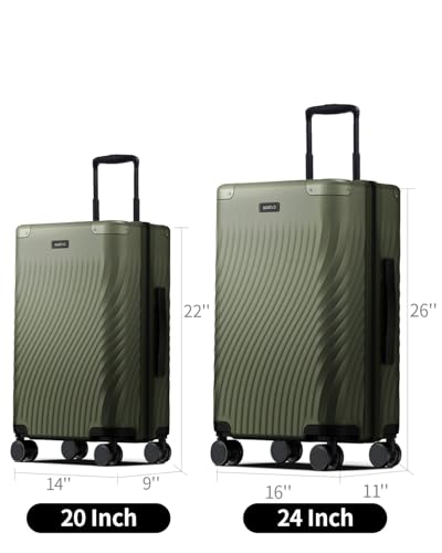Hardside Expandable Carry On Luggage Sets (2 Count)
