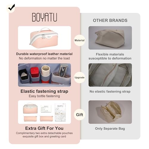 Travel Makeup Bag Organizer Cosmetic Bag (3 Count)